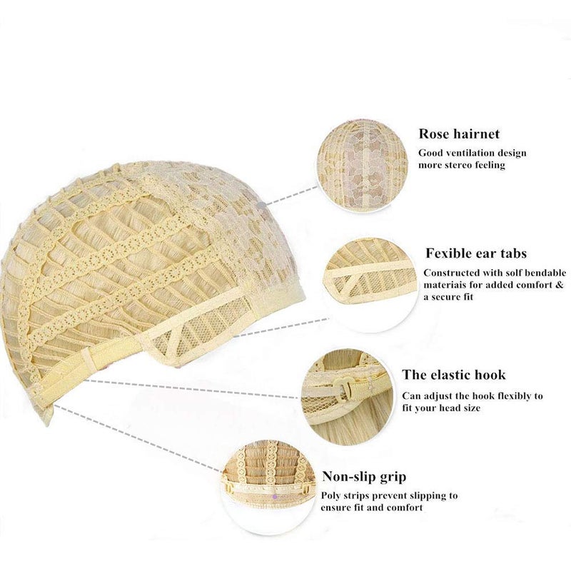 Kaneles Mullet Wigs for Men 80s Costumes Fancy Party Accessory Cosplay Halloween Wig (Light Blonde) - Image 2